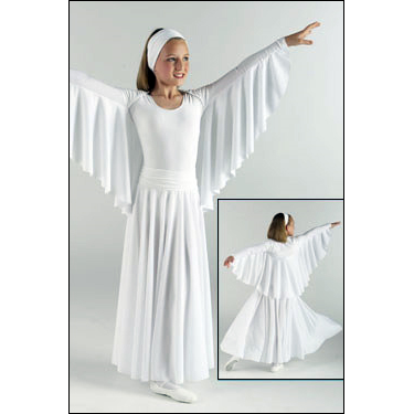 Shrug Sleeve Overlay Style #: MS-79360. Spandex Shrug Overlay with knit full circle drape. Shown in picture with Leotard #TB135 and Skirt #501-sold separately.
<li> limited stock item. Allow two weeks for shipping. If unable to wait two weeks please call to check availablity.<br>