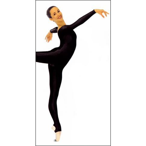 Long Sleeves Unitard Style #: 311 / 811. The Classic. Long sleeves Scoop neck unitard. Ankle length. Available in Shiny lycra or matte Cotton/Lycra.

*** Black color in stock, Please allow 2 weeks for shipping on other colors ***