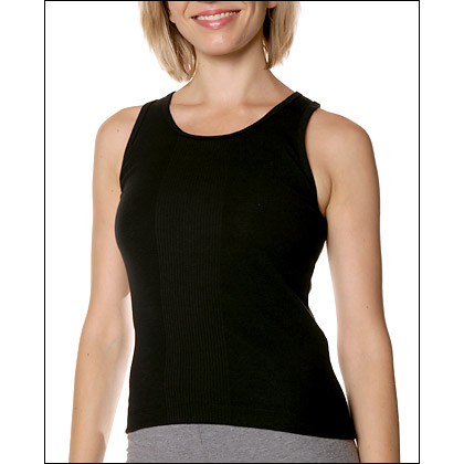 Women's Cotton with Lycra® Variegated Rib Tank Top Style #: 8094. Our great looking Cotton with Lycra® Variegated Rib Tank appeals to your desire for fashionable looks and the support of a full bra. Enjoy comfortable fit and a neat variegated ribbed design that just never goes out of style!<br>
<br>
Product Features<br>
<li> Built in full bra provides added support<br> 
<li> Full bra for added support<br> 
<li> Made in USA and Imported