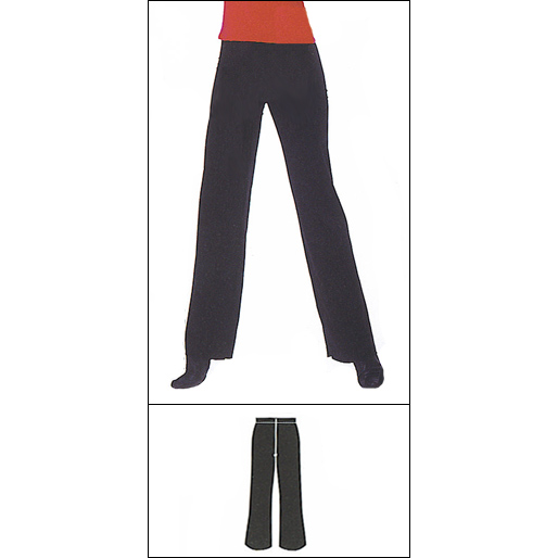 Supplex  Bootleg Pants Style #: BW-771. Stylish bootleg pants have a relaxed flared leg. They are made from Supplex/Lycra that will not fade in color,shrink, or stretch out of shape.Elastic waist.ideal for dance,yoga or leisure.