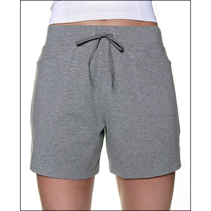 Women's Cotton Shorts With Pockets Style #: 2698. Precious Cargo… Our cotton stretch short features a 5" inseam for confident coverage and sports a cozy take on cargo styling -- with scoop pockets, drawcord waist, and side slits. A hint of spandex assures a great fit every time.<br>
<br>
Product Features
<li>95% cotton, 5% spandex 
<li>5" inseam 
<li>2 front pockets 
<li>Notched leg 
<li>Wide covered elastic waistband with drawstring