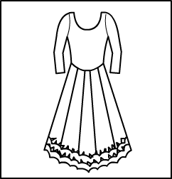 Long Sleeve Front Lined Flamenco Dress Style #: 9120. Long Sleeve Dress with Long Skirt. Scoop Neck, Double Ruffle.-