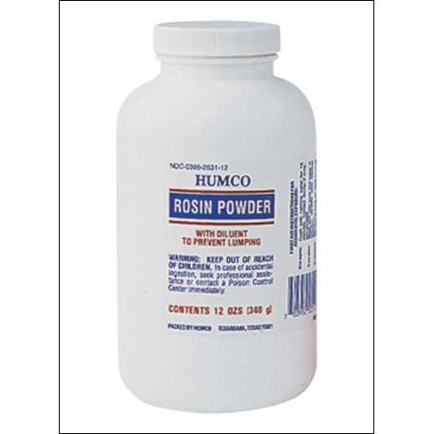 Powdered Rosin Style #: 9180. 12 ounce bottle of powdered rosin in a bottle.