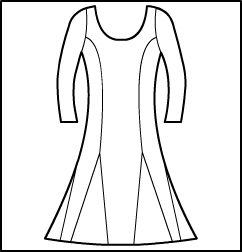 Long Sleeve Swing dress Style #: 9301-9801. Long Sleeve Swing dress.