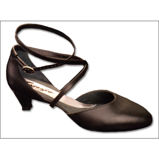 "Peggi" By Capezio Style #: BR42/BR43. Take on the studio or the club with Capezio's new Peggi. Split sole construction features a finished edge suede forepart that is fused and reinforced with a zig-zag stitch to a leather sole  that breasts the heel. It provides superior flexibility without sacrificing support or durability. The pattern is sculpted to follow a dancer's foot. Insole construction flatters and enhances our new sole combination. The insole is beveled and features a 3/4 shank and a fully flexible, cushioned forepart. Easy flex right where you need it. Featuring non-slip suede, our signature socklining is sculpted and crafted to match the sole with a color to compliment the upper. The extra long ankle strap can be personalized to your preference and channelled through the sole for added stability and ease of fit. New heel shape.<br>
Fully wrapped heels available in 1.5 inch(Style # BR42),or 2.5 inch heel(Style # BR43).