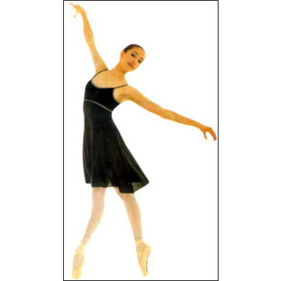 Silver Trim Camisole Glistenette Dress Style #: BT-8200. This simple elegant dress accentuates your every move illuminates as you dance beneath the spotlight. A comfortable leotard top made in Nylon/Lycra, accented by glittery Silver hologram under the bust trim. The sheer skirt fabric is embeded with Silver glistening threads. Dress has an attached brief and shelf bra lining. 

<li> Non-stock item. Allow two weeks for shipping. If unable to wait two weeks please call to check availablity.<br>
<li> Can be made in other colors. Call to enquire about fabric/color availabilties.<br>
