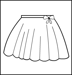 Pull-on Skirt Style #: D777G. Pull-on Skirt. Sheer Glisenett Fabric.