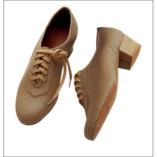 "Dottie" Ladies Perforated Practice Shoe Style #: 103L. Perforated Leather Character
<li> 1.5" heel
<li> Suede sole& Suede heel lift
<li> Cushioned poromeric sock lining insole
<li> "Memory Sponge" under sole.