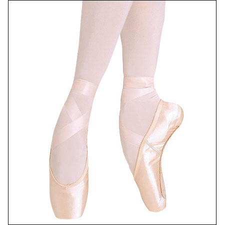 Bloch “Balance European” Pointe Shoe Style #: ES0160L. Bloch®'s "Balance European" pointe shoe naturally contours the foot significantly improving injury prevention. The heel seam cushion reduces material creasing and maintains the perfect line of the foot when on pointe. The wide toe box provides a strong balancing platform. Other features include a low profile for the perfect continuation of the leg line and elastic binding for improved fit. Ribbons not included.
<li>X =Medium Width.<br>
<li>XX =Med/Wide Width.<br>
<li>XXX =Wide Width.<br>
