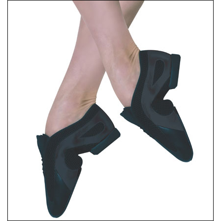Bloch “Slipstream” Jazz Shoe Style #: ES0485L. Bloch®'s "Slipstream" slip-on jazz shoe features a breathable mesh arch for perfect fit and foot aeration. Specially shaped top line upper removes stress from Achilles tendon when pointing. The two stage molded heel gives comfort and cushioning but retains perfect foot for floor contact. Other features include an air punched insole and a high tech comfortable, moisture removing lining.