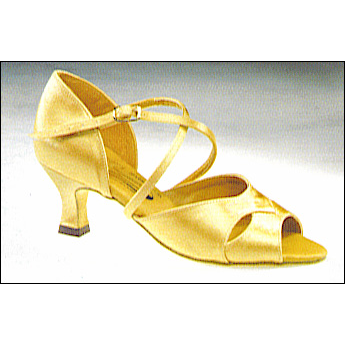 "Ella"-By Freed Of London Style #: ELLA-FBS. Tan Satin finish leather upper. Suade soles. Comfortable and balanced 2" flare heel. Special order shoe, please allow 4 weeks for delivery.