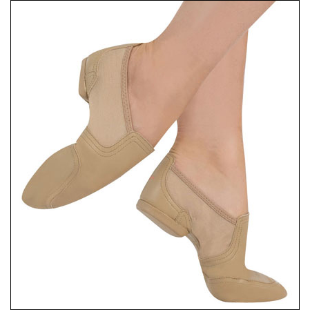 Capezio “Flight” Jazz Shoe Style #: FF03. The "Flight" by Capezio® is a low profile jazz shoe that features a soft supple leather upper and durable leather vamp and arch with Nylon/Lycra® Spandex power-net quarter panels. Patterned to maximize articulation and function, this shoe moves with the foot seamlessly. Other features include an elastic top line for comfort and security, double stitched seams follow the design curves and offer strength to stress points in the upper and a traditional EVA sole patch and injected PVC heel.