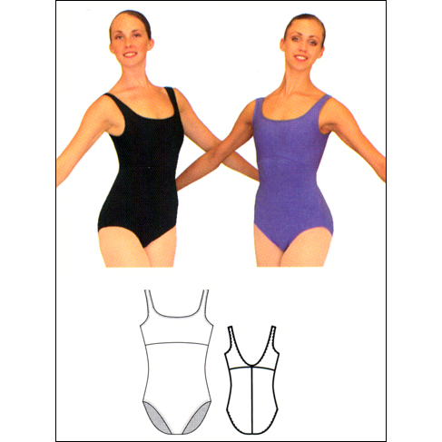Harmonie-Tank Leotard Style #: HW401. Tank leotard with under bust seam. Incredibly soft Nylon/Lycra fabric with a slight heather look. Shelf bra lining.