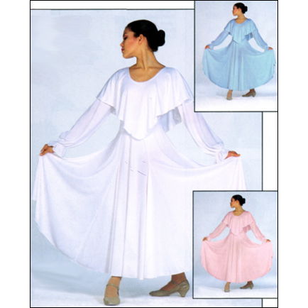Shawl Collar Leotard Style #: LL933. Shawl collar leotard with full poet sleeves,scoop neck and back,and attached polyester shawl collar.(Pictured with matching skirt # FL-81-sold separatley in our "Flamenco" category).