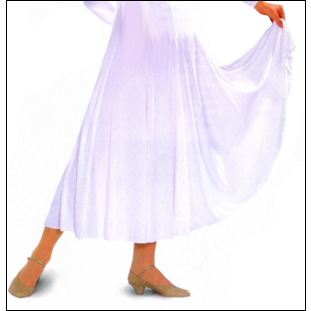 Reflections Skirt Style #: LS901-3. 6 gore polyester panels, lycra waistband skirt.Extra long. An ideal liturgical skirt.