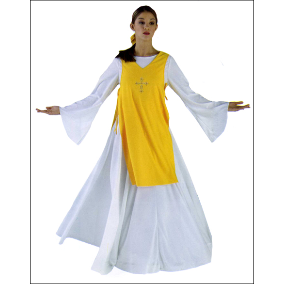 Liturgical Crepe Ephod Style #: MS-80460NG1. Two-Ply ephod with nailhead and rhinestone motif. Fabric for hair included.<br>
<br>
<li>Shown in picture over Top style # 13813 and Skirt # 502- both sold separately.<br>
<br>
<b> Limited availability. Please allow 2 weeks for shipping. If unable to wait please call to check available stock.<b/>