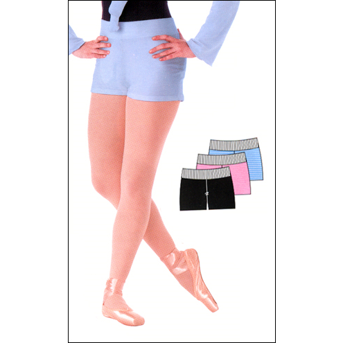 Dance Short Style #: P202. <li> Ultra Soft, Light Weight Cotton. <br>
<li> Slim Fit boy-cut Styling. <br>
<li> Wide roll-over rib knit waistband.