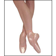 Bloch-"Suprima" Pointe Shoes Style #: S0132. Beginners through advanced students will feel comfortable in this shoe. Suprima provides good flexibility through releve, yet retains good arch support. This shoe has a very flattering appearance because of its excellent fit and tapered platform.
<br><i>Ribbons not included