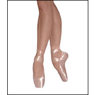 Bloch-"Signature" Pointe Shoes Style #: S0168. Bloch's "Signature Rehearsal" pointe shoe. This pointe shoe is everything a professional pointe shoe should be. It is designed to mold to the foot, break in easily and allow greater flexibility without wearing out too quickly. Now available in two shanks, Regular and Hard. 
<br><i>Ribbons not included