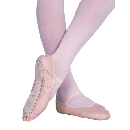 Bloch-Children Full sole Leather Ballet Style #: S0205G. Dansoft is an ideal student ballet show with a full-sole, soft but strong leather upper and elastic already attached over the instep.