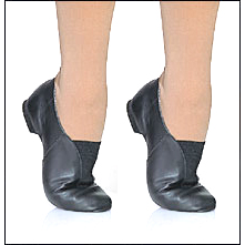 Bloch "Super Jazz" Split Sole,Pull-On Jazz Shoe Style #: S0401L. Bloch's Split Sole "Super Jazz" Shoe features the popular laceless styling and distinguished Bloch fit. Made with soft, durable leather with split rubber forefoot and heel patch.