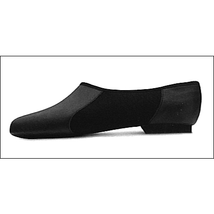 Bloch-Neo Flex- Slip On Jazz Shoe Style #: S0495L. <li> Split sole low profile jazz shoe-neoprene/leather combo.
<li> The Neo Flex leather Jazz shoe is a slip-on version of the famous Bloch S0493 neoprene Ultraflex.<br>
<li> Made from our specially developed soft, strong leather with a split rubber forefood pad and heel.<br>
<li> Features a neoprene insert to hug every curve of the arch.<br>
<li> Shoe will not crease when pointed and offers more support in the arch than ever before.
