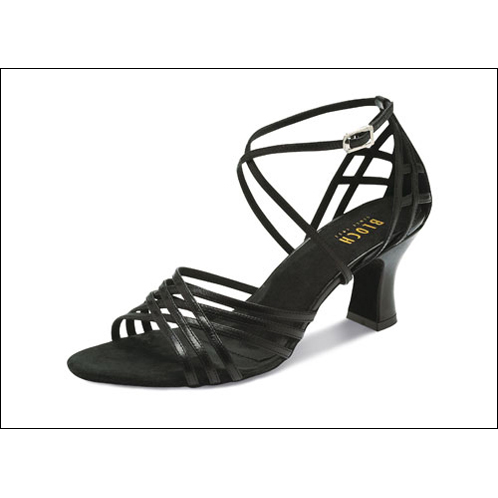 "Yvette" Ballroom Shoe By Bloch-Australia Style #: S0804L. “Yasmin” is a beautifully detailed salsa competition or social Latin shoe. The wide 2.5 inch heel, feminine lattice work and heel cup give support for long hours of dancing. The thick suede sole provides strength and flexibility for a greater range of movement, and the self locking buckle is convenient for fast changes.