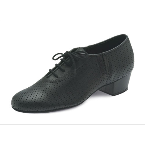 Ballroom/ Swing "Practice shoe" By Bloch-Australia Style #: S0850L. The Ladies Practice shoe has a low, wide cuban heel and ‘breathable’ perforated leather, perfect for the dancer who will be spending multiple hours teaching, rehearsing or social dancing. A unique feature of the practice shoe is the “V” shaped stretch side, allowing the dancer to pointe.