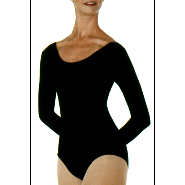Long Sleeve Ballet Cut Leotard Style #: VL326-VL126. Body Wrappers brand-Soft Cotton/Lycra fabric.Long sleeve ballet cut leotard features a Qwik-Wik Lining. Official Leotard of the Joffrey Ballet School in NYC.