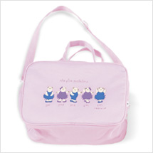 Children's Bear Bag Style #: ACC40C. ACC40C. Bears demonstrate the five fundamental positions of dance for beginners. Separate wet gear compartment. 

