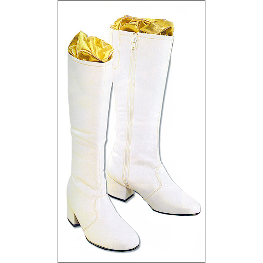 Style Plus -The Nancy Boot Style #: NANCY. <li> Nancy Boot is ultimate in high fashion for front lines and dance.<br>
<li> The absolute best value in a top quality knee high vinyl boot.<br>
<li> The soles are specially corrugated for traction.<br>
<li> Elastic side inserts for comfort and appearance.<br>
<li> Call us to inquire about group discounts.<br>