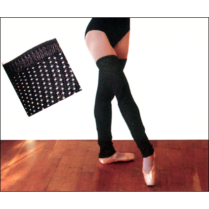 Pointelle Thigh-High Leg Warmer Style #: TOCCATA. Pointelle texture thigh-high legwarmers. This yarn combination of 87% Viscose and 13% Nylon is the softest ever. It hugs the body and makes you feel uniquely comfortable.