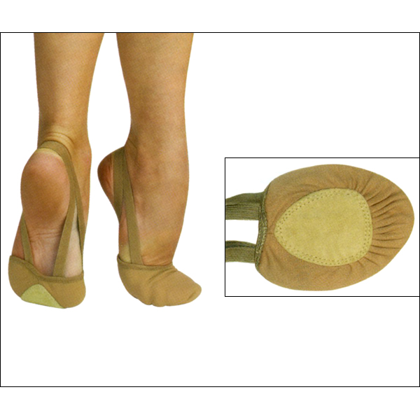 Twyla Total Stretch Canvas Pleated Slipper Style #: 620. <li> Antibacterial wicking totalSTRETCH canvas
<li> Sure-grip natural vegetable dyed suede sole
<li> Anatomically curved last with left and right construction
<li> Back-of-heel placed double gripper elastic for ultra secure fit
<li> Cut-away-design displays dancers arch
<li> Freedom pleats permit easy pointe-to-flex toe movement
<li> Protects toes and creates ballet line without the heel.<br>
<br>
How to Size Correctly<br>
<li>Comfort fit: Street shoe size & go down 2 sizes.<br>
<li>Snug Fit: Street shoe size & go down three sizes