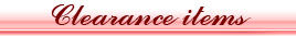 Clearance Items