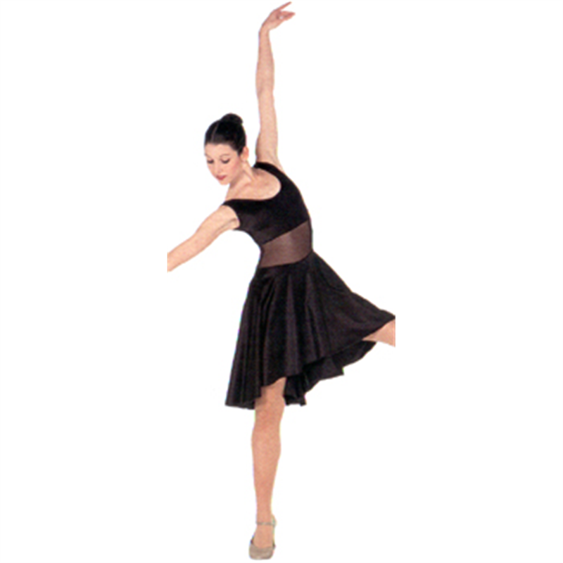 sheer midriff dance dress by on stage osd 0086 on stage dancewear
