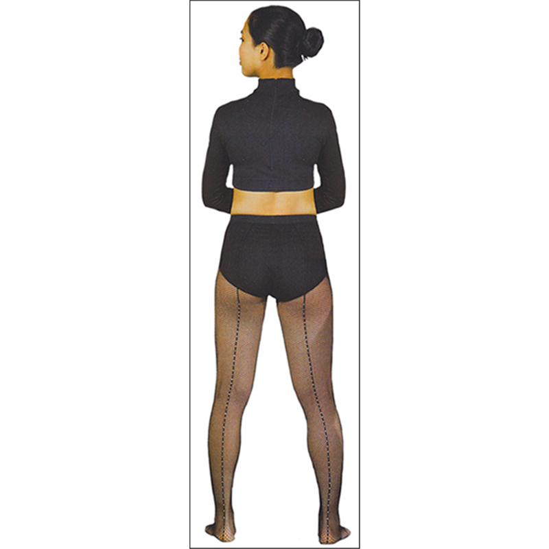 Back Seam Fishnet Tight With Rhinestoe by Capezio 3002 On Stage