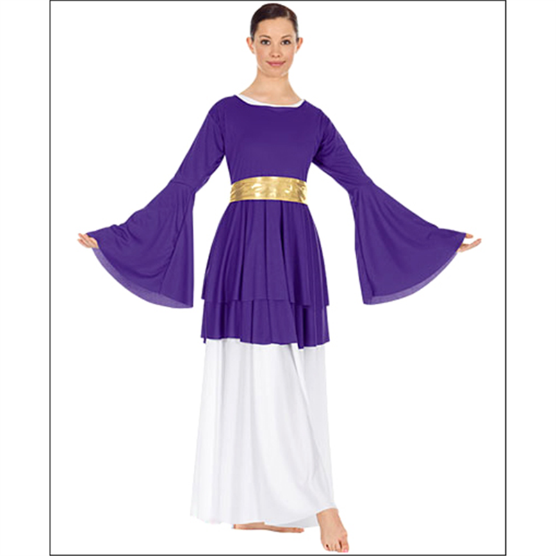 Double Layer Peplum Top by On Stage : Euro-13813, On Stage Dancewear, Capezio Authorized Dealer.