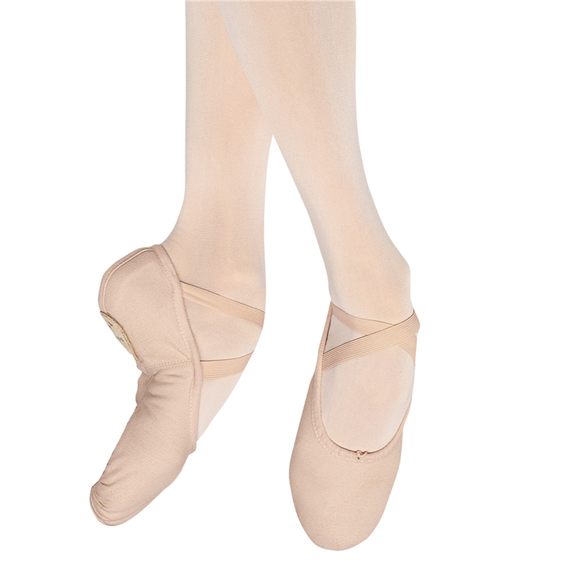 canvas split sole ballet slippers