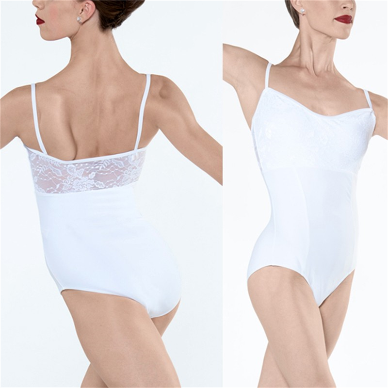 White Empire Dress Leotard Capezio