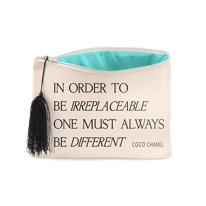 Canvas Cosmetic Bag - Coco Chanel Quote by B Plus Printworks : 404CC52 B  plus printworks , On Stage Dancewear, Capezio Authorized Dealer.