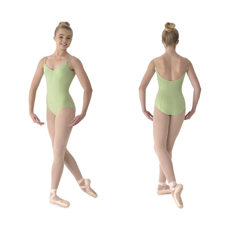 Mirella Pinch Front Seamed Camisole Leotard by Mirella