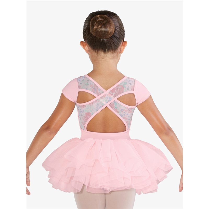 Amerikaans voetbal Optimaal trui Girls Floral Printed Mesh Short Sleeve Ballet Tutu by Bloch : CL4842 Bloch,  On Stage Dancewear, Capezio Authorized Dealer.